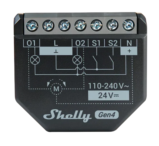 Shelly 2PM Gen4 16A Power Meterin...